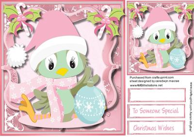 Lovely Shabby Chic Christmas Bird