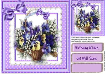 Beautiful Basket of Pansy's 