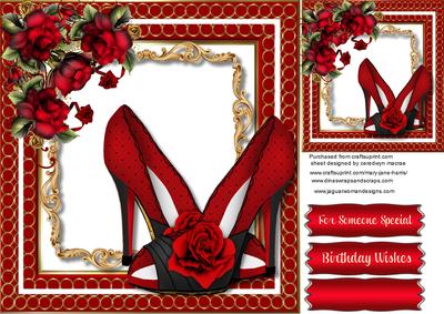 Beautiful Red Shoes and Drama Roses 