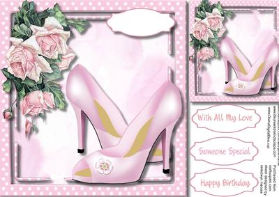 Beautiful Pink Shoes and French Roses