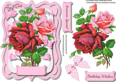 Beautiful Ornate Frame with Roses 