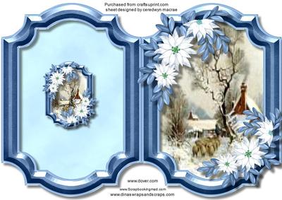 Print, Cut, and Fold Beautiful White Poinsettias