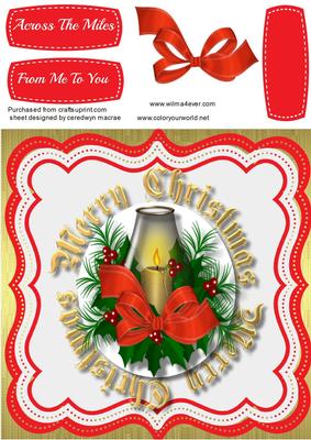 Beautiful Christmas Card with Greetings 