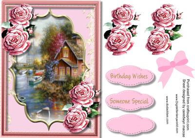 Beautiful Roses and Scene 