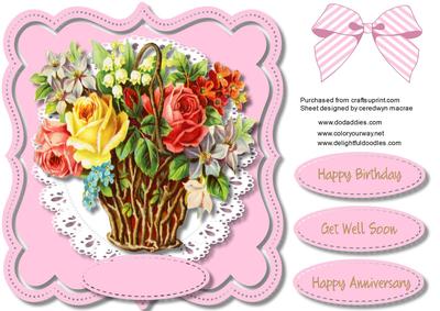 Lovely Basket of Flowers for Someone Special