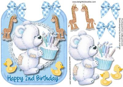 Happy 2nd Birthday Boy Bear 