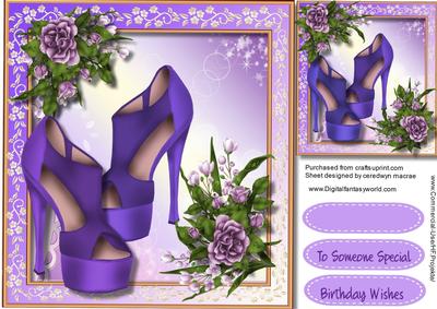 Beautiful Lilac Shoes and Roses 