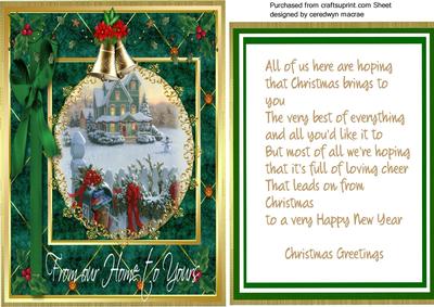 Topper and Verse . from Our Home to Yours 