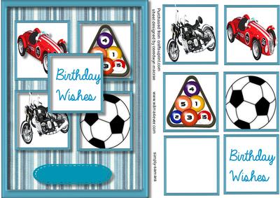 Lovely Sports Card for the Men 