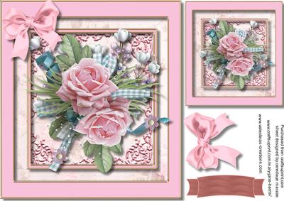 Beautiful Vintage Pink Roses 