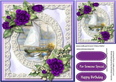 Beautiful Sails and Lilac Roses 