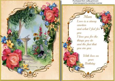 Birthday Wishes for Mum with Verse 