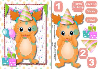 Little Girls Monster Birthday Bash 