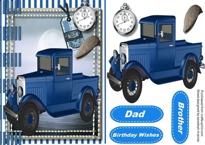 Blue Pick Up for the Men 