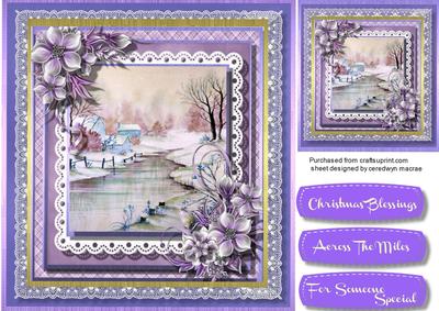 Beautiful Lilac Frozen River