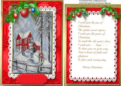 Beautiful Christmas Greetings with Verse