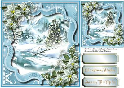 Beautiful White Christmas at the River, 