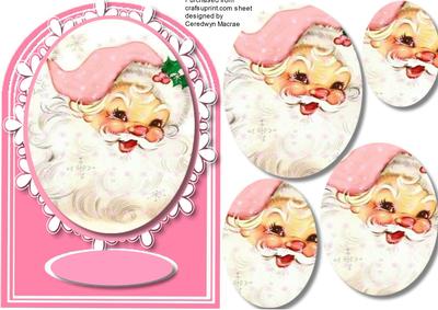 Lovely Shaped Card with Santa 
