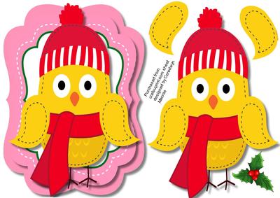 Topper , Cute Christmas Owl 2 