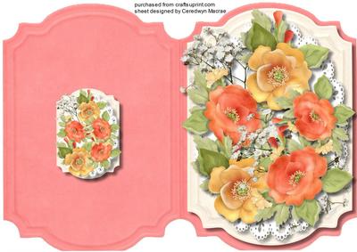 Print, Cut, and Fold, Beautiful Mixed Flowers