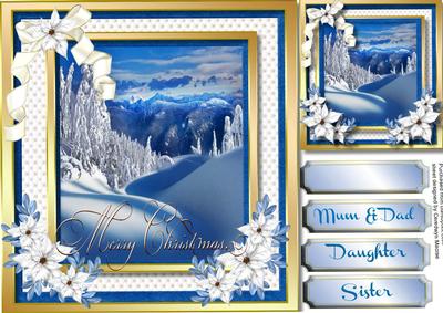Beautiful Blue Christmas Greetings 