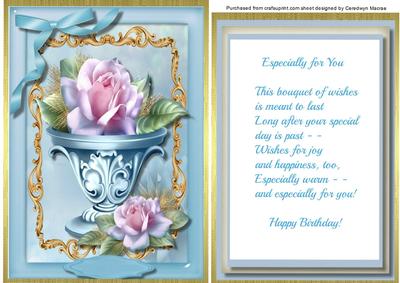 Beautiful Roses Ina Bowl , with Verse