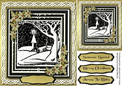 Lovely Monochrome and Gold Scene