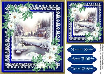 Beautiful Christmas Scene with Lovely Lace