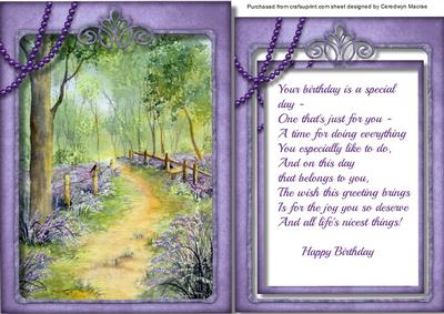 Beautiful Bluebell Woods with Verse 