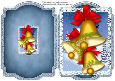 Print, Cut, and Fold, Christmas Bells