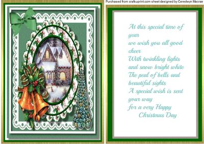 Christmas Greetings Witha Lovely Verse 
