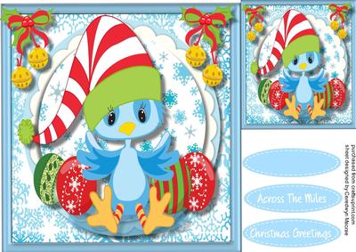 Little Bluebird and His Christmas Baubles 