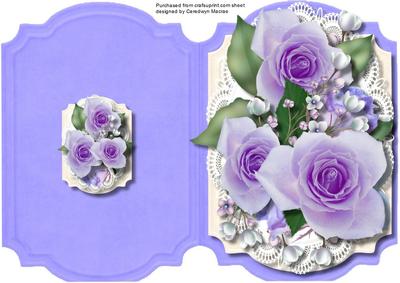 Print, Cut, and Fol, Lilac Roses and Blossom 