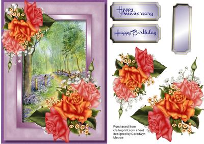 Beautiful Woods and Summer Roses 