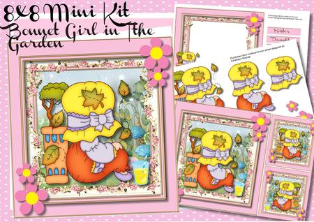 8x8 Min Kit, Bonnet Girl in the Garden