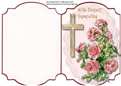 Print and Fold, ,with Deepest Sympathy 2