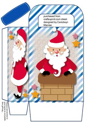 Lobely Gift Bag with Santa Clause 