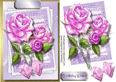Beautiful Roses on Sheet Music 