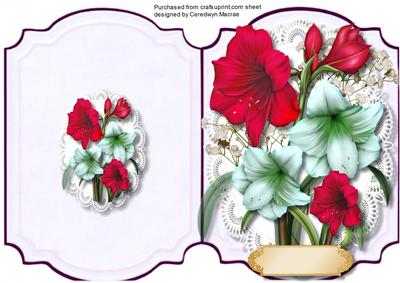Print and Cut Beautiful Amaryllis