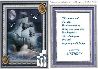 The Seas at Night , with Verse
