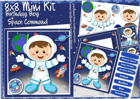 8x8 Mini Kit Birthday Boy Space Command 