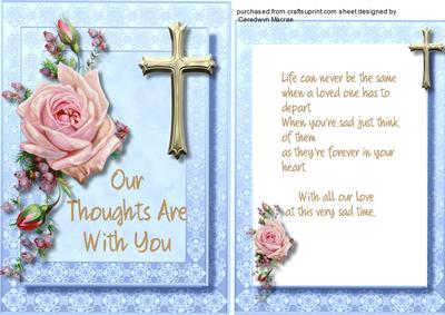 Sympathy, in Our Thoughts 2