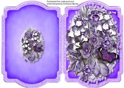 Print Cut, and Fold Beautiful Purple Heaven