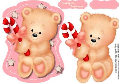 Lovely Baby's 1st Christmas Pink