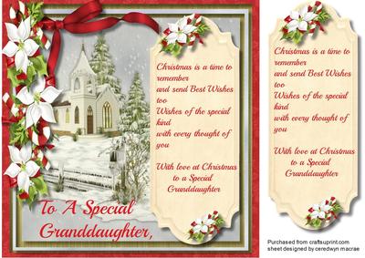 To a Special Granddaughter 