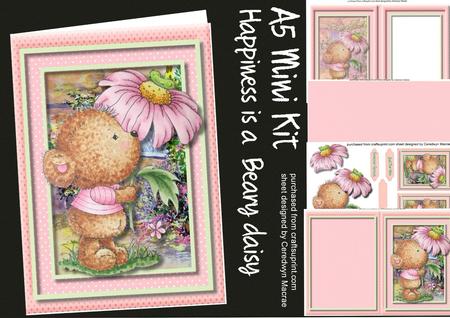 A5 Mini Kit , Happiness is a Beary Daisy 