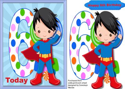 Happy 6th Birthday Superhero 