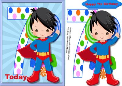 Happy 7th Birthday Superhero