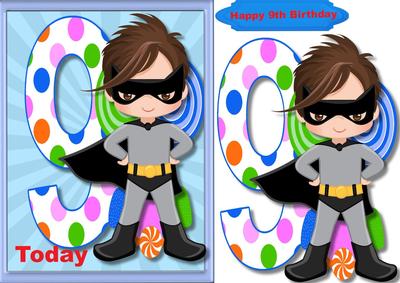 Happy 9th Birthday Superhero 