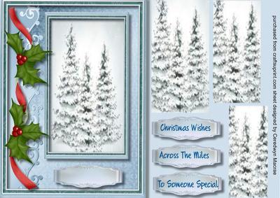 Lovely Snow Covered Christmas Trees , Pyram8id